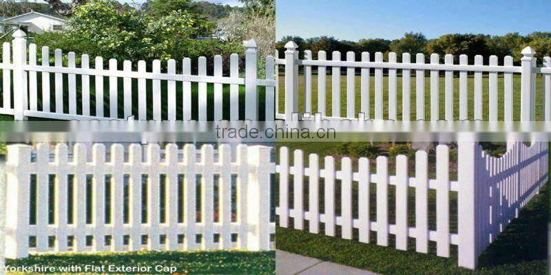 White or Tan vinyl fence