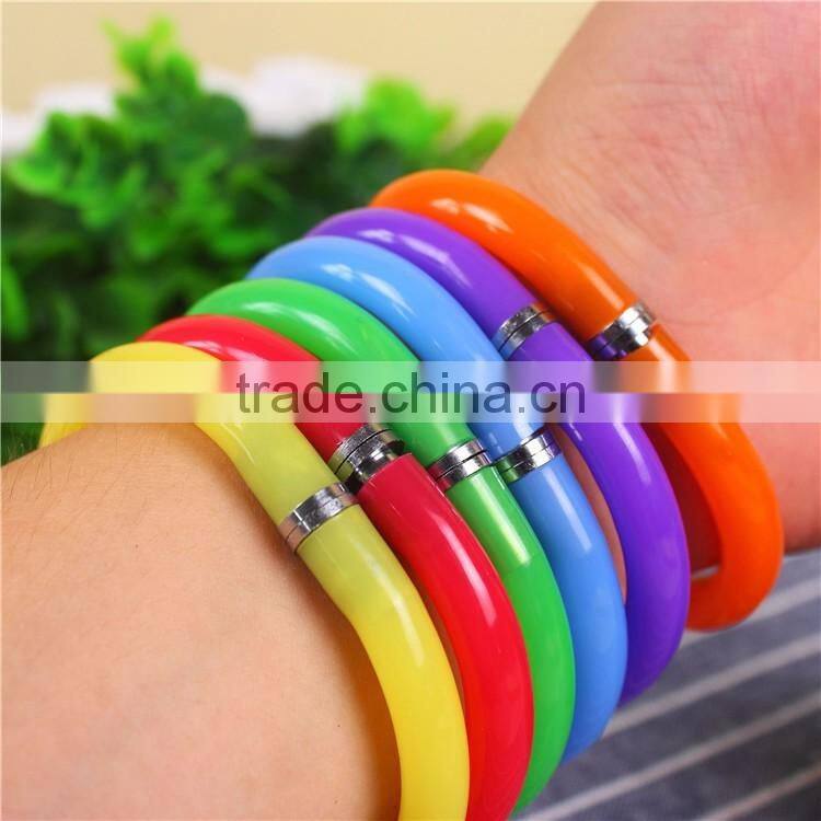 Novelty wristband pen flexible bracelet Pen with coloful bead