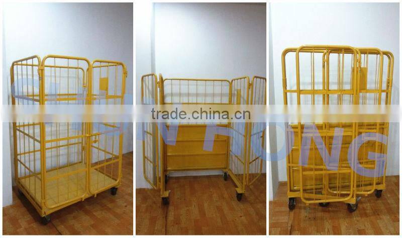carbon steel metal wire basket type stacking cage