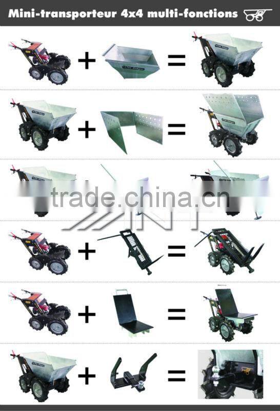 Hot sale China power wheel barrow and garden mini dumper with Honda B&S engine BY250