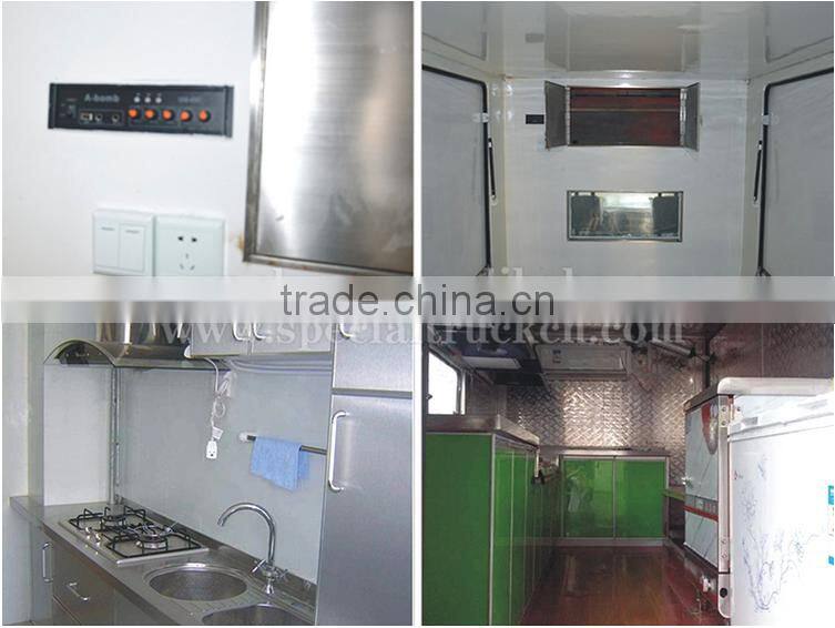 Newest truck Dongfeng mobile food truck for sale