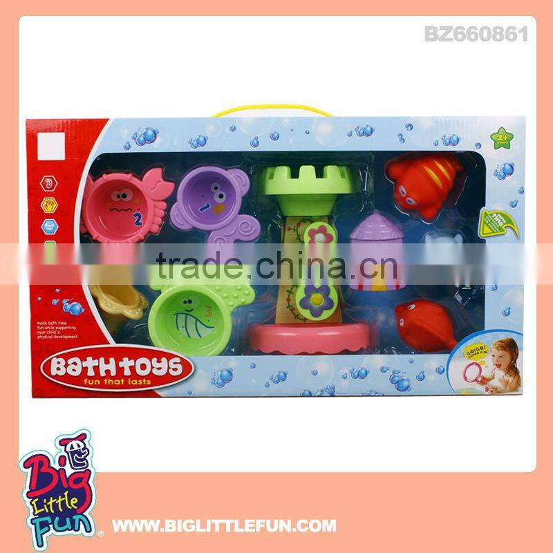 Baby bath set mini basketball toy