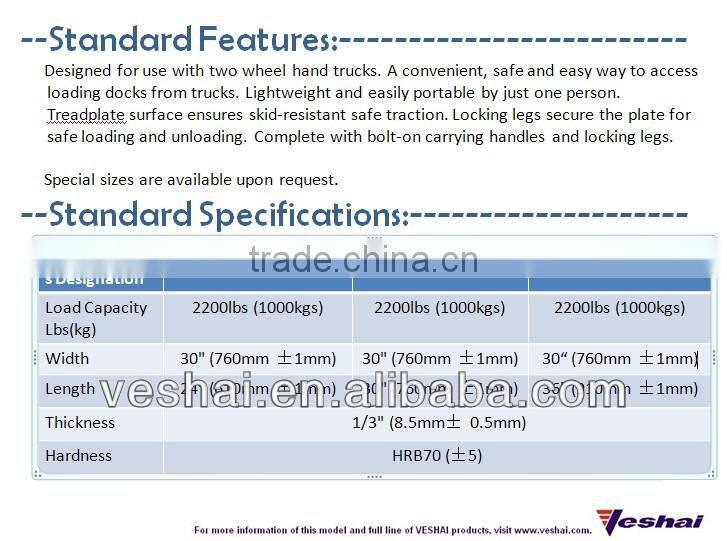 30" x 30" Loading/Unloading Aluminium Dock Strong Durable Convenient E-3030-8.5MM