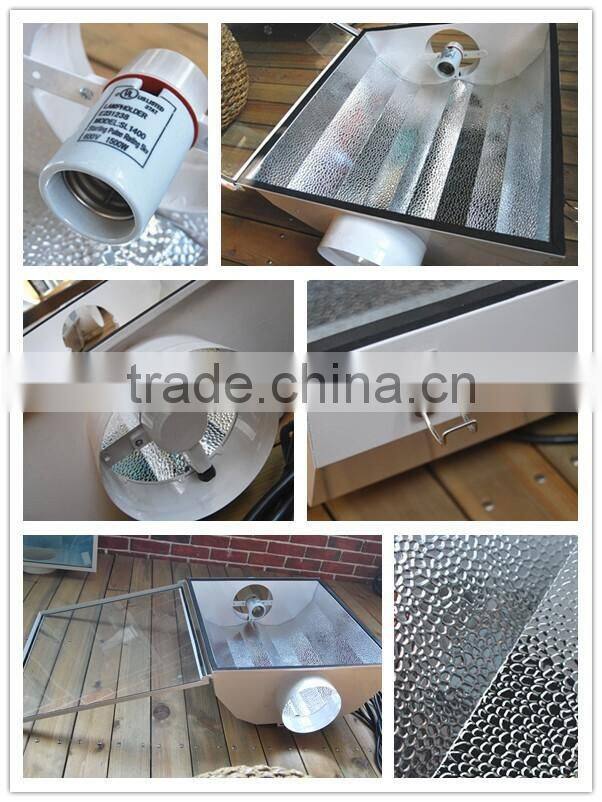 hydroponic supplies grow light indoor/ large air cooled grow light reflector hood/ 1000w grow light kit path light