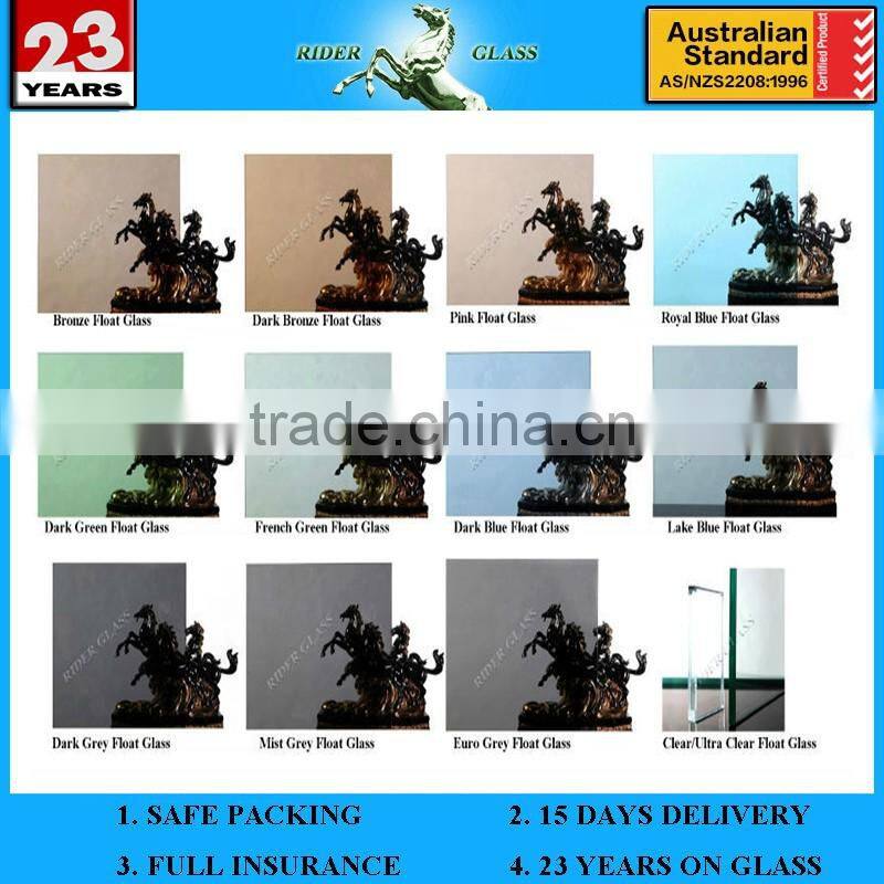 French/Light Green Float Building Glass