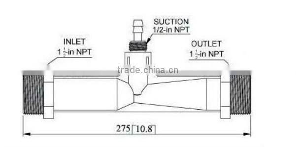 1 inch air ozone venturi injector