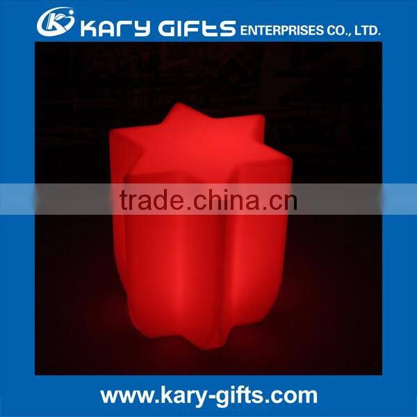 Carambola shape led stool illuminate small led stool led furniture KC-4145