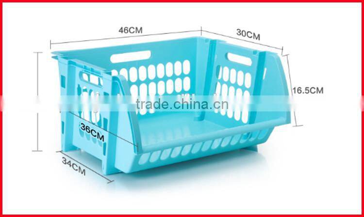 Plastic Single Stacking Stackers Storage Baskets Veg Rack Vegetable