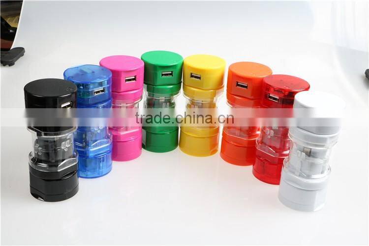 hottest multi-function world travel plug adapter with one usb port