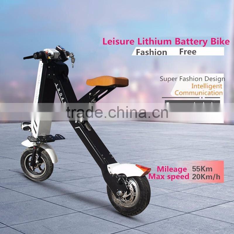 New Arrival Light K10 Electric Folding Bicycle, 10inch 36V 400W Electro Bike, Mini Pocket Folding E-bike