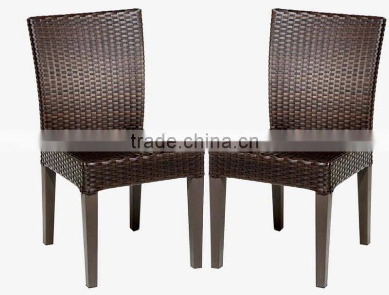 2017 Trade Assurance SIGMA Hot Selling all weather outdoor Wholesale customized pe rattan simple armless chairs