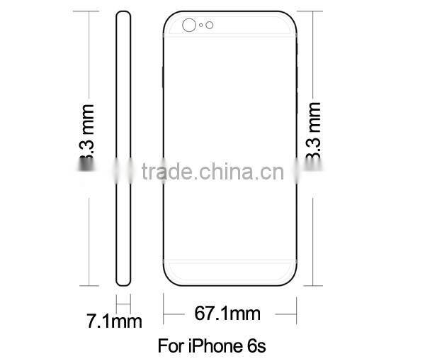 Pure white housing for iphone 6s back cover housing replacement,for iphone 6s white housing