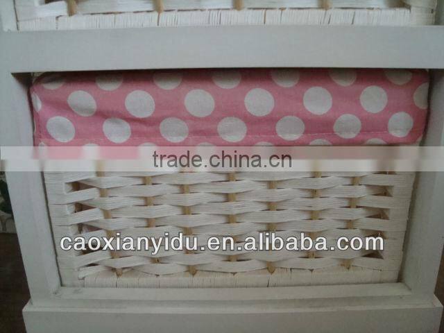 Bedside Cabinet Europe Style White Laundry Cabinet With Pink Drawers Cute Wooden White Wicker Cabinet