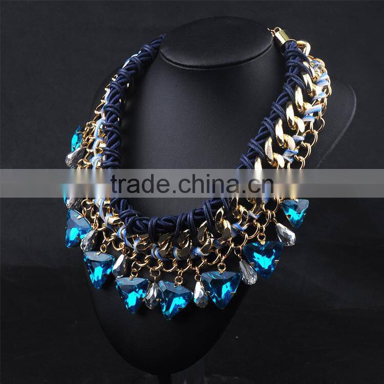 2015 hot sale new style women fashion handmake alloy jewelry necklace
