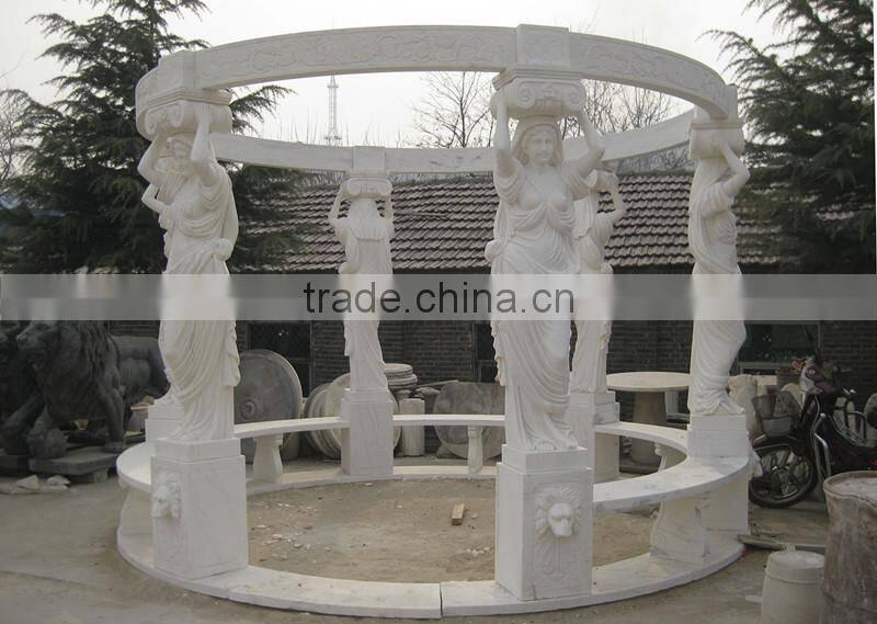 Marble stone garden gazebo