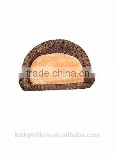 handwoven willow pet(dogs & cats) Bed with stand