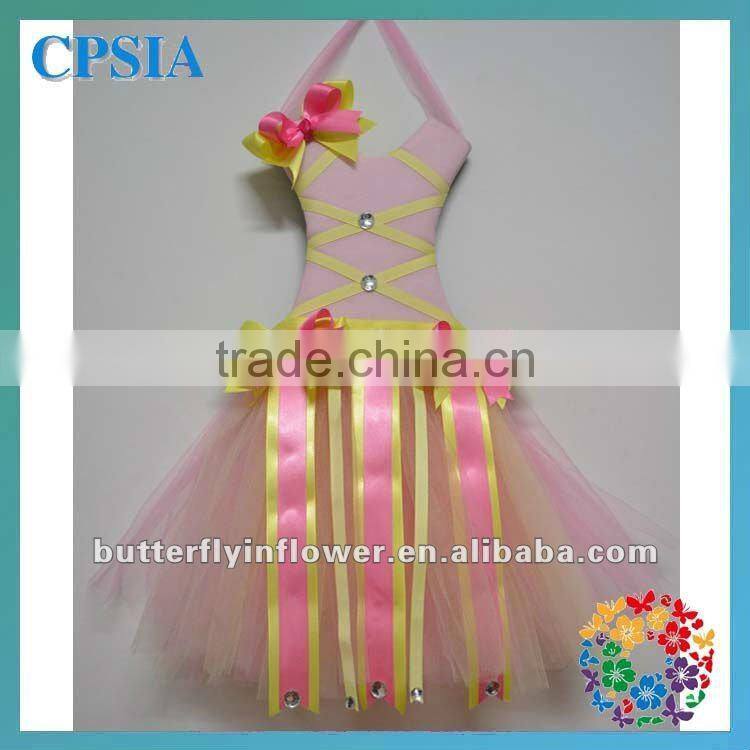 pink &white ribbon hair bow holders 2013 patterns compound bow holders Wedding decoration hair bow holders for sale