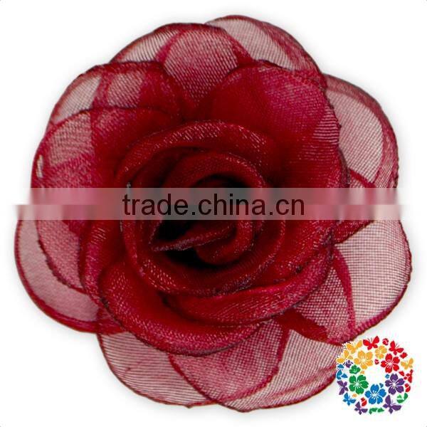 Wholesale China Cheap Price Lavender Chiffon Rose Flowers Artificial Flowers