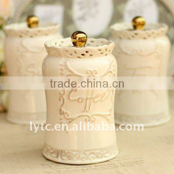 2015 fashion style European Ceramic Canister Set