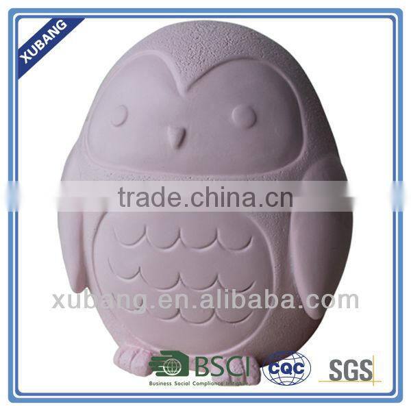 Home Decorative White Owl Shape Bank Money Box