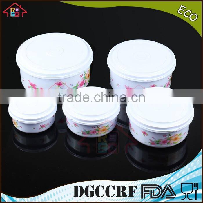 NBRSC 5pcs plastic food storage box stackable food container set nested packing