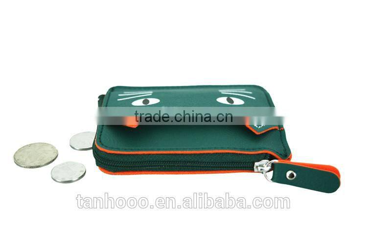 hot selling black leather id card holder wallet ,business card case/ visiting card holder