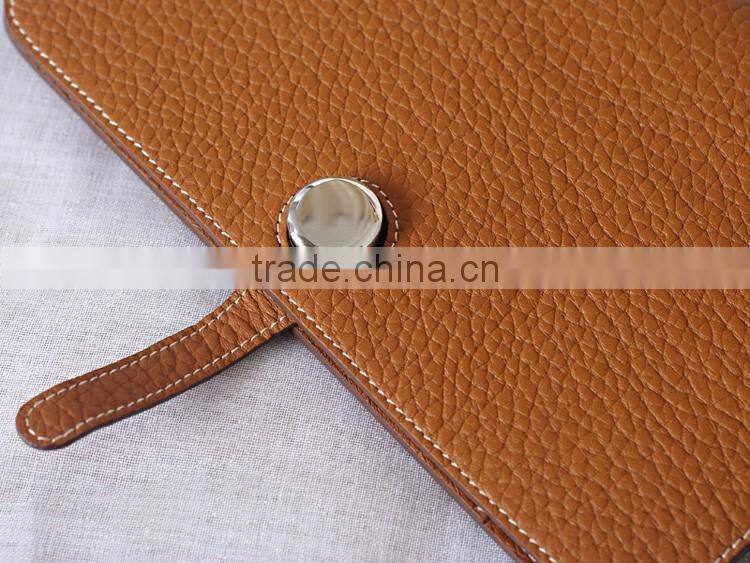 Customized passport holder and ticket holder leather passport cover as gift