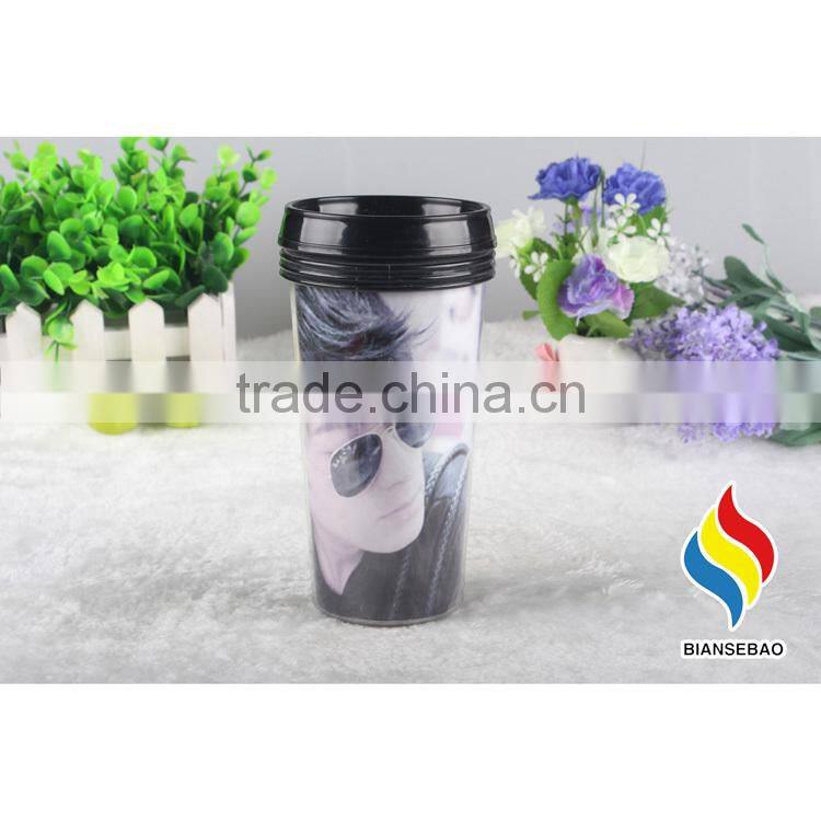 bap free 12oz plastic thermal coffee tumbler