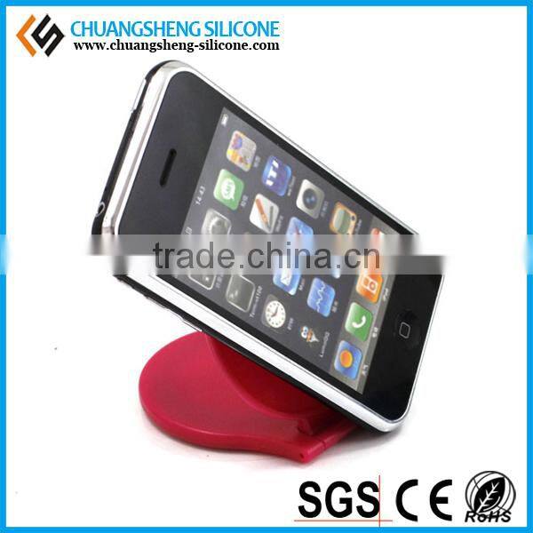 fashion round folding silicone mobile phone support