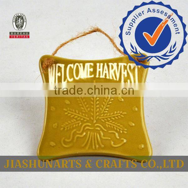 Square Ceramic Decorative Outdoor Wall Hanging