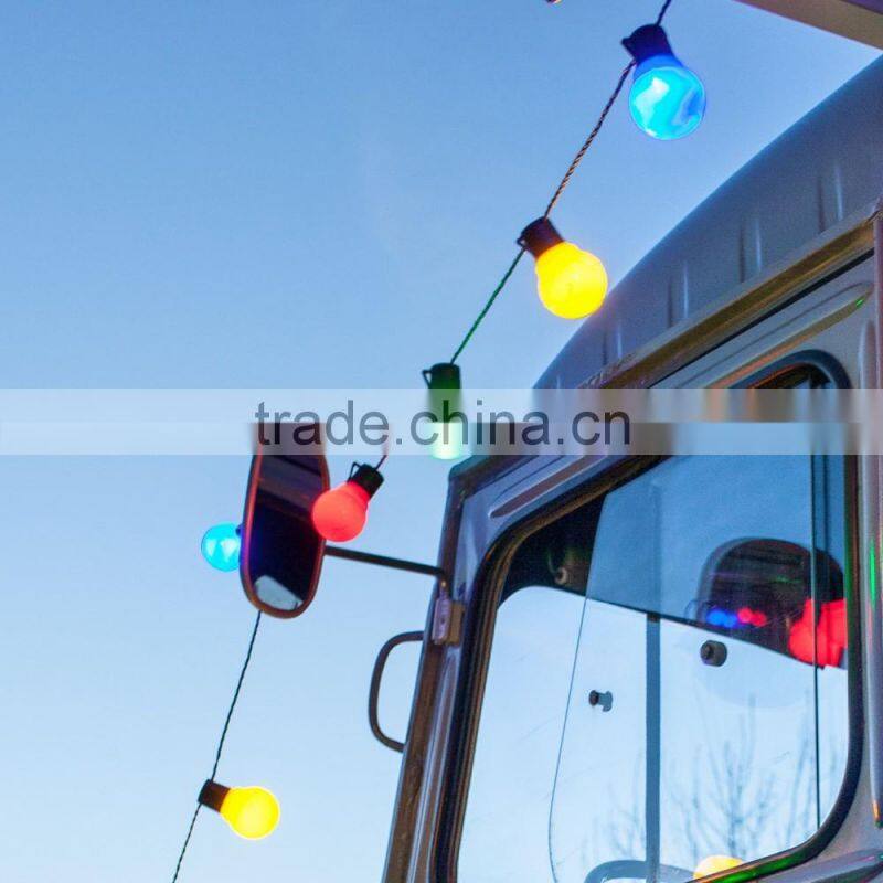 30 Multi Coloured hanging LED Festoon Party Lights