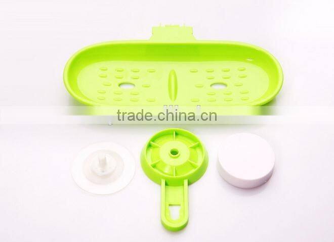 Vacuum suction cup kitchen and bathroom plastic shelf/holder/soap frame