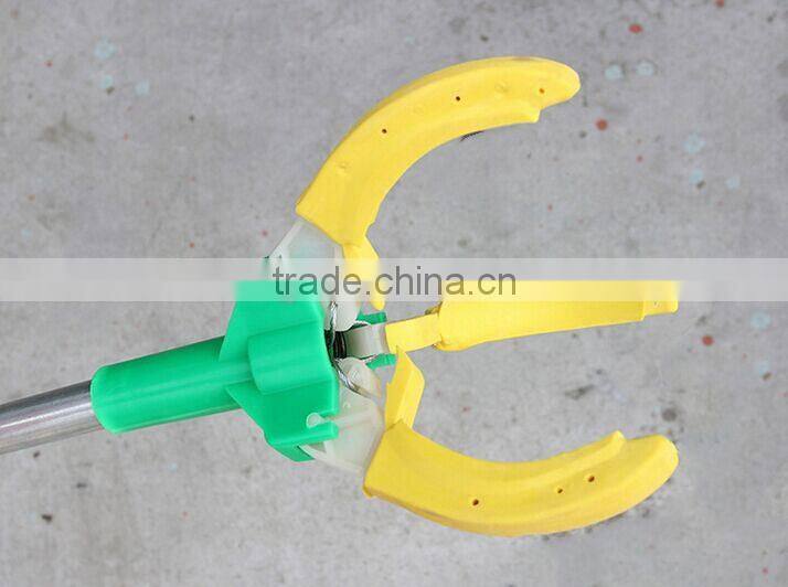 Long handle manual power fruit picker