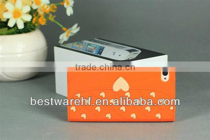 BAG shape silicone mobile phone case for apple iphone5