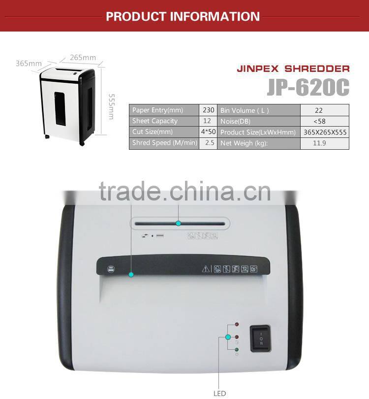 home/Office use Cross cut paper shredder JP-620C