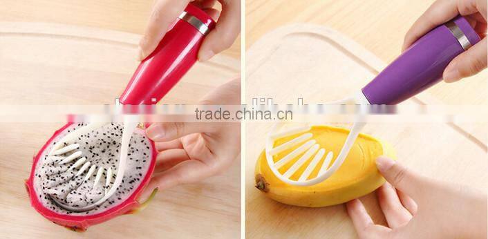 Multifunction Food grade Plastic Fruit Corer / Pitter and Slicer
