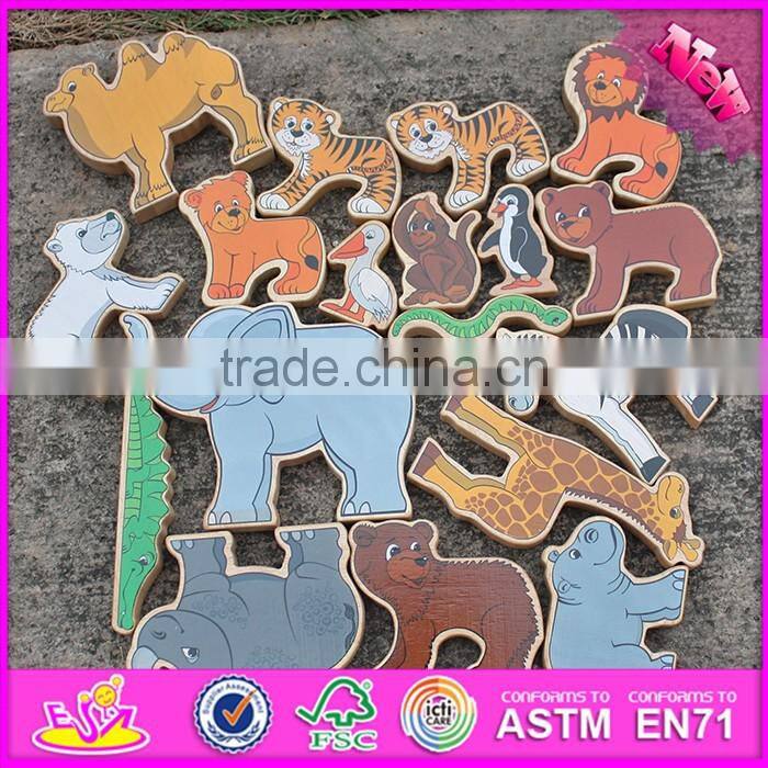 custom educational wooden animal toys for kids W13A111-S