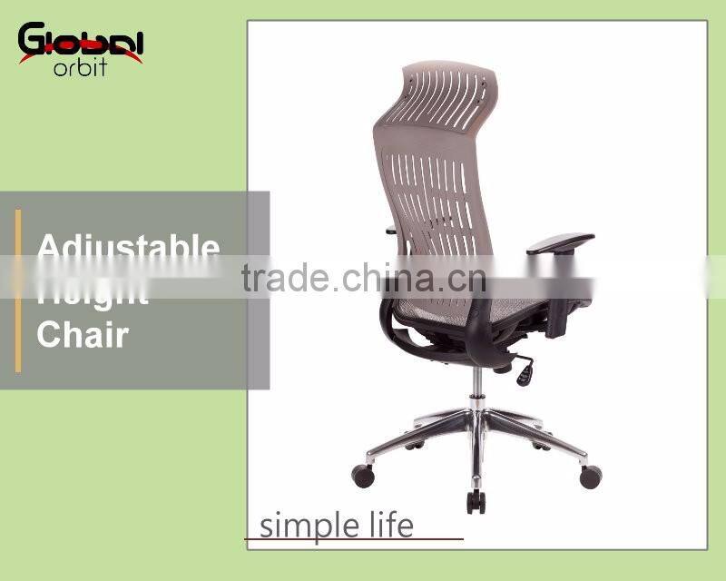 High quality armrest office chair, simple design executive mesh chair