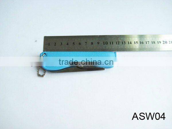 red colour fruit knife with PP cover