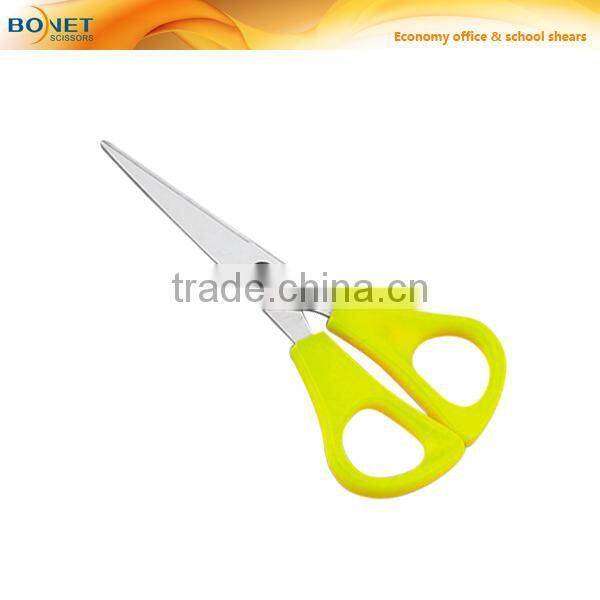 S66011 6-3/4" 2cr13 blades PP handle stationery office paper scissors Easy to use