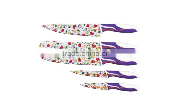 A3409 High quality flower printing blade knife knives set