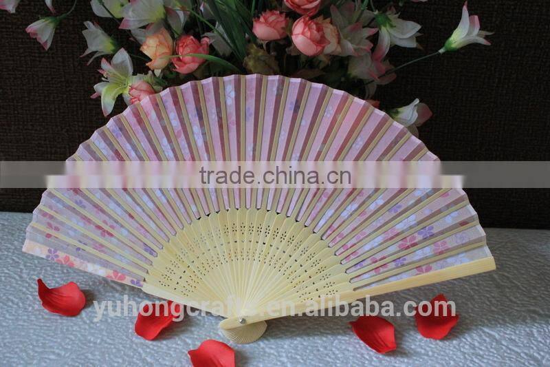 2016 Japanese folding bamboo cloth fan