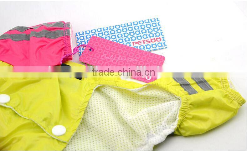 PU pet raincoat Dog Apparel Dog Clothes Wholesale