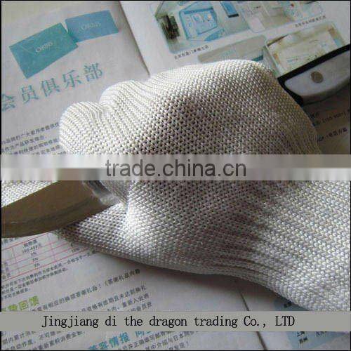 100% Anti-Slash/Cut/Static Gloves Of Stainless Steel Wire White New