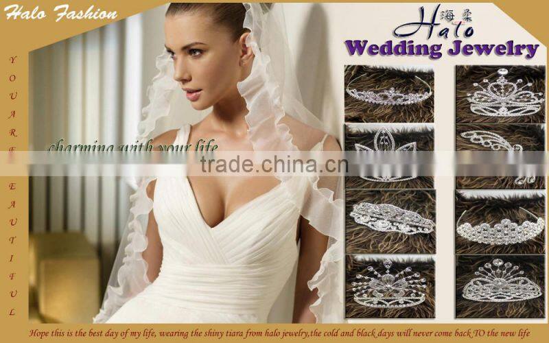 H172-017 Fashion Rhinestone bridal Wedding Tiaras Jewelry Halo