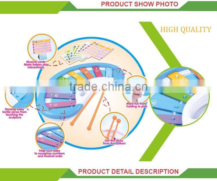 Intelligence musical instrument cartoon mini xylophone for baby