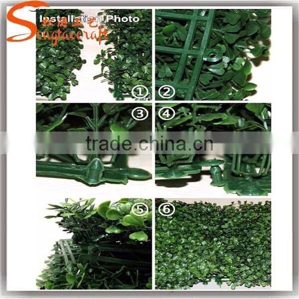 Artificial Plants 50*50cm Artificial Boxwood Hedges Plastic Outdoor Fence Garden Decoration Fence Screen Greenery Panel