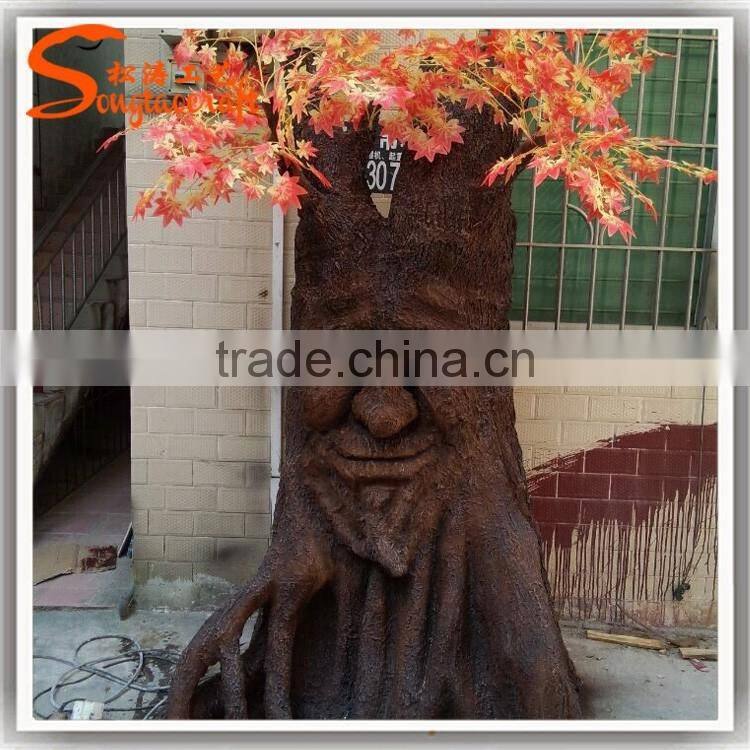 Songtao artificial tree with human face large decoration artificial face tree