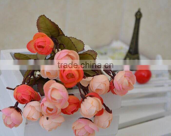 Silk flower bouquet, decorative artificial flower