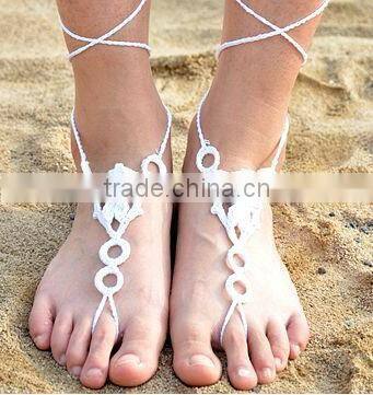 Crochet Barefoot Sandals Women Body Ornament